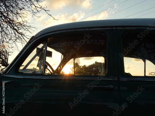 1950s american car in Varadero, Cuba