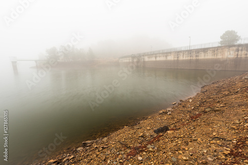 Dam on the Ponsul river. Penha Garcia. Portugal. photo