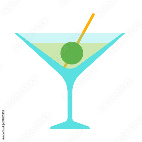 Illustration of glass vermouth