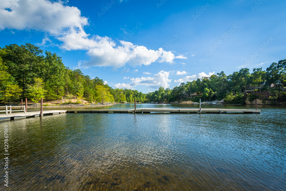 Docks in Lake Wylie, at McDowell Nature Preserve, in Charlotte, Docks in Lake Wylie, at McDowell Nature Preserve, in Charlotte,