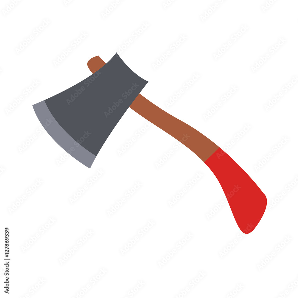 Axe icon. Emergency tool rescue save and department theme. Isolated design. Vector illustration Axe icon. Emergency tool rescue save and department theme. Isolated design. Vector illustration