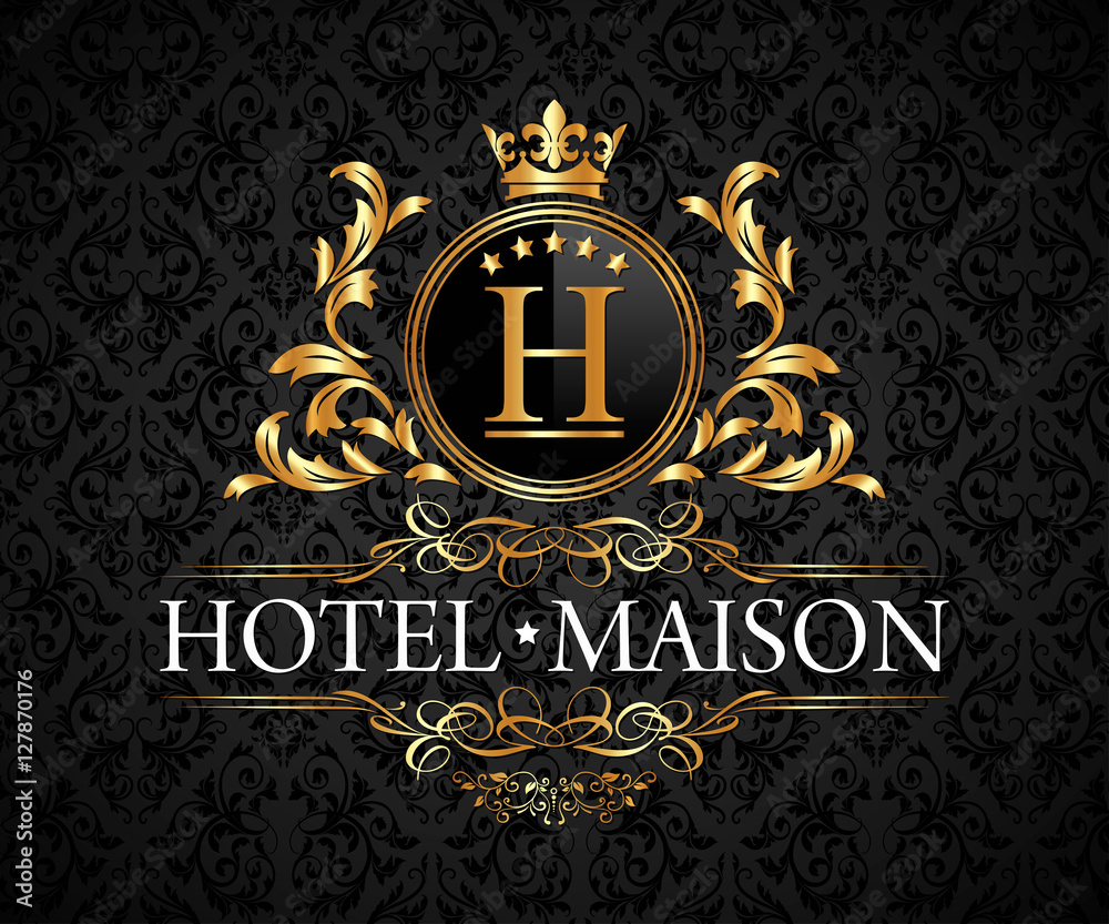 Fotografie Luxury, Royal and Elegant Logo Vector Design