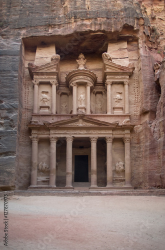 The Treasury building or Al Khazneh at Petra  Jordan