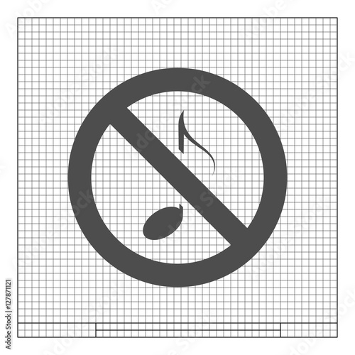 No music sign