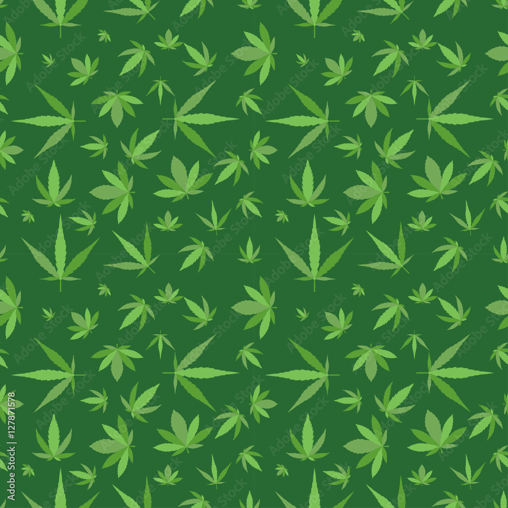 Marijuana background vector seamless patterns Marijuana background vector seamless patterns