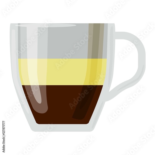 Coffee cups different cafe drinks romano