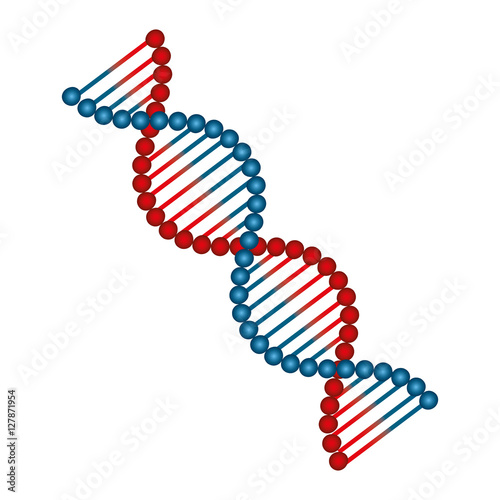 Molecular structure of DNA vector illustration design
