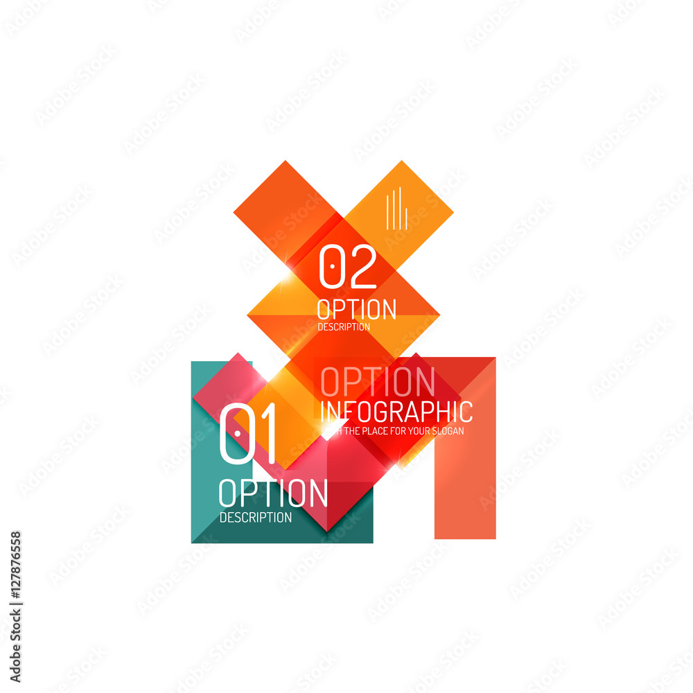 Abstract background, geometric infographic option templates Abstract background, geometric infographic option templates