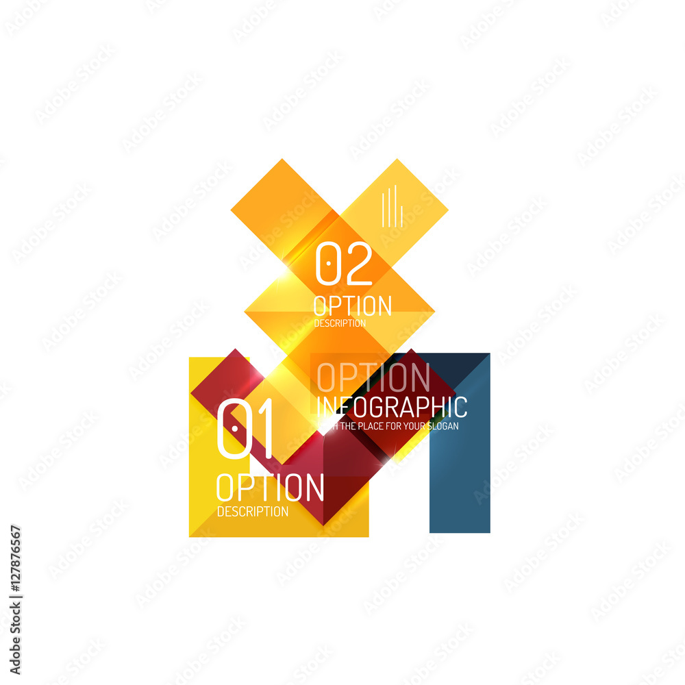 Abstract background, geometric infographic option templates Abstract background, geometric infographic option templates