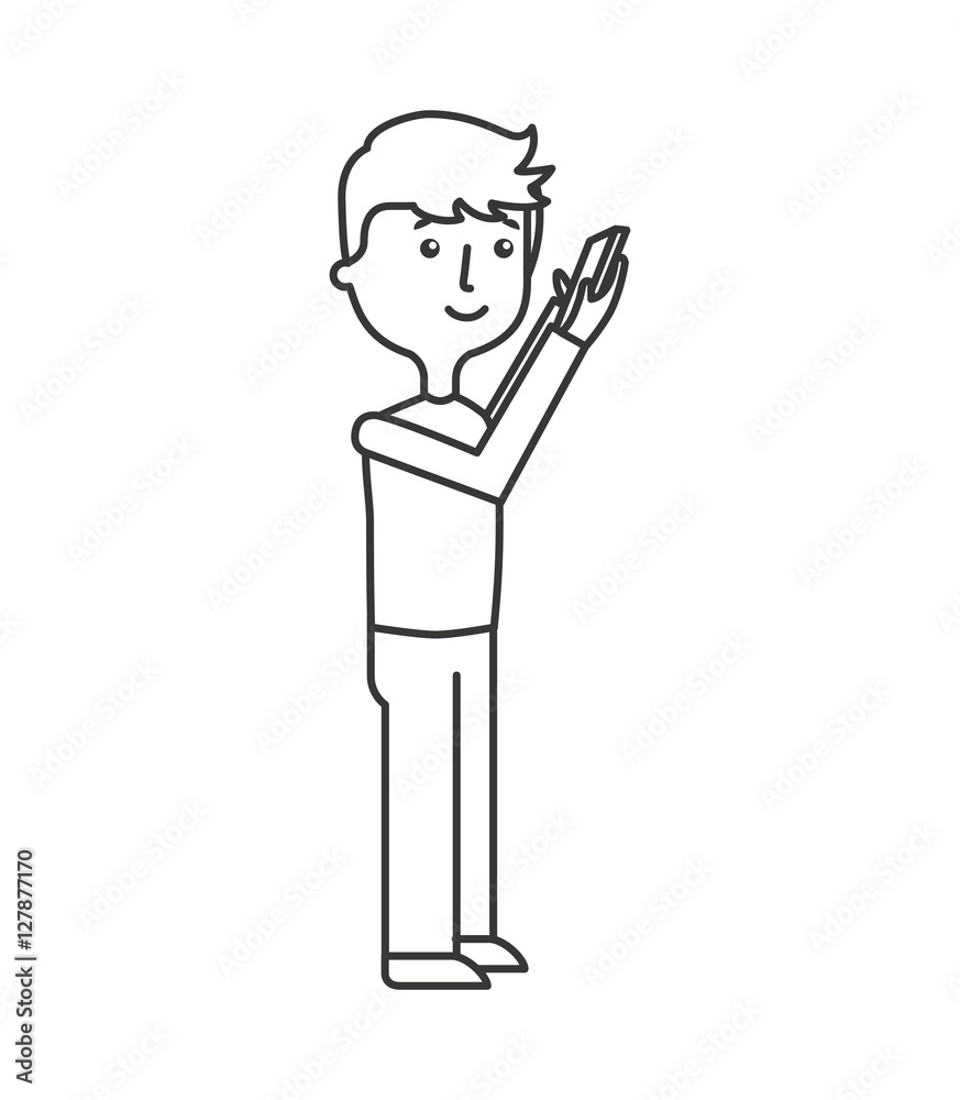 young man avatar character vector illustration design young man avatar character vector illustration design