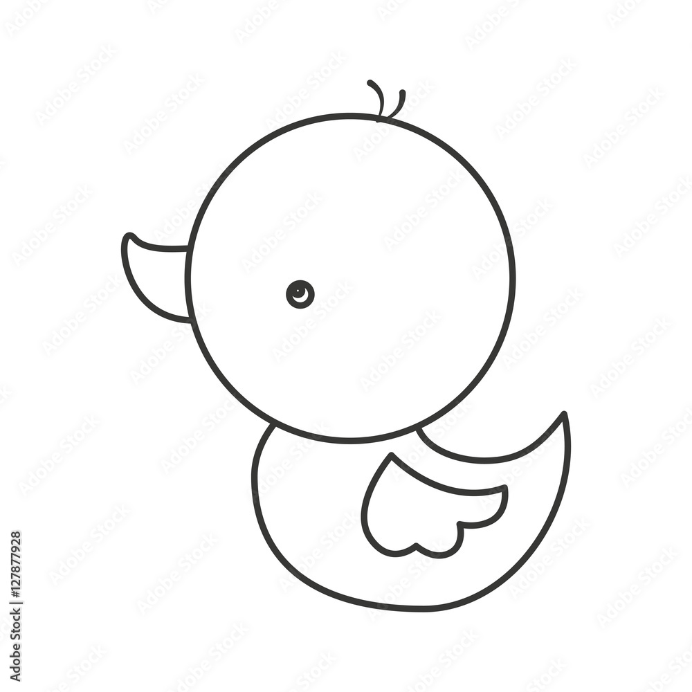cute duck isolated icon vector illustration design cute duck isolated icon vector illustration design