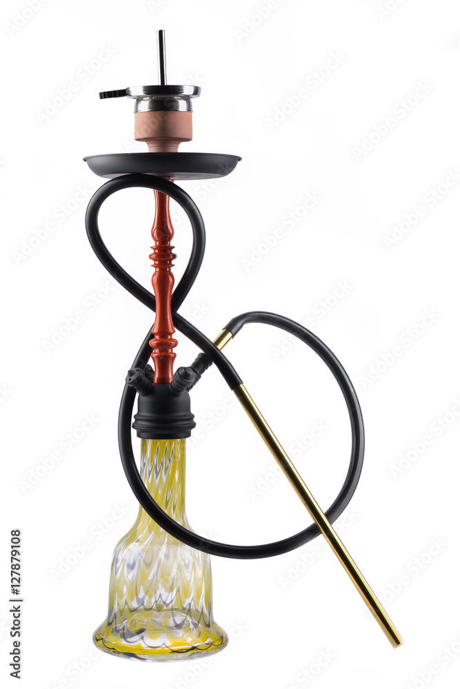 Modern hookah isolated on white background Modern hookah isolated on white background
