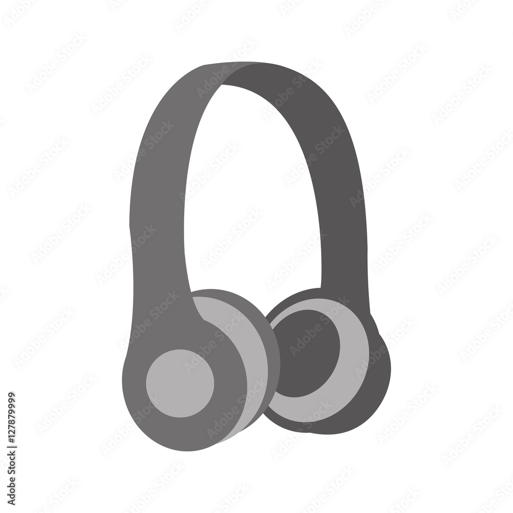 earphones audio device icon vector illustration design earphones audio device icon vector illustration design