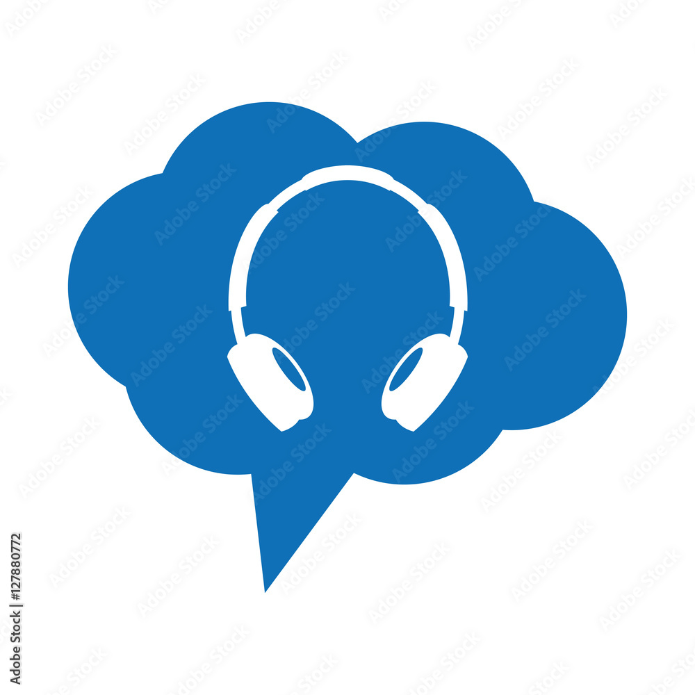 earphones audio device icon vector illustration design earphones audio device icon vector illustration design