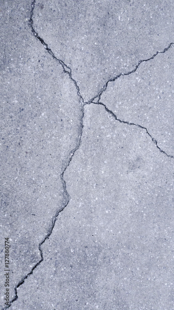Obraz premium Asphalt road with cracks.