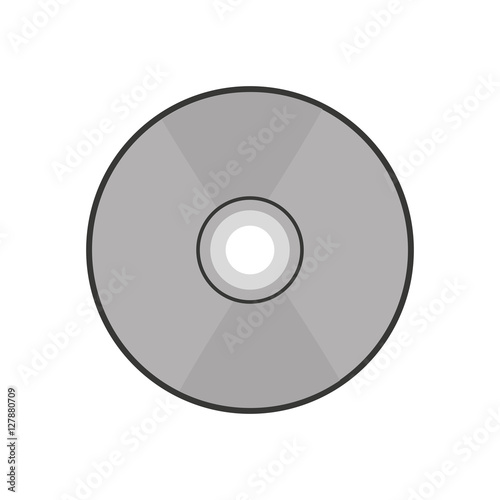 compact disk audio device icon vector illustration design