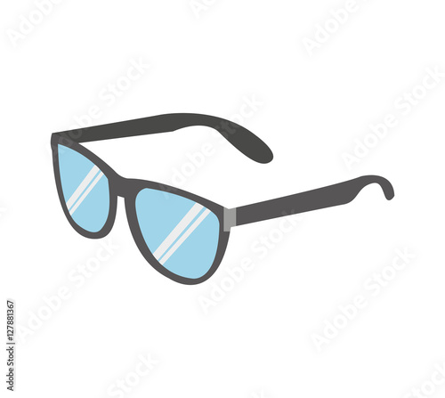 glasses vacations accesory icon vector illustration design