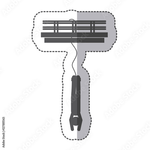 Pictogram practice boogie jumping icon. Sport hobby people person and human theme. Isolated design. Vector illustration