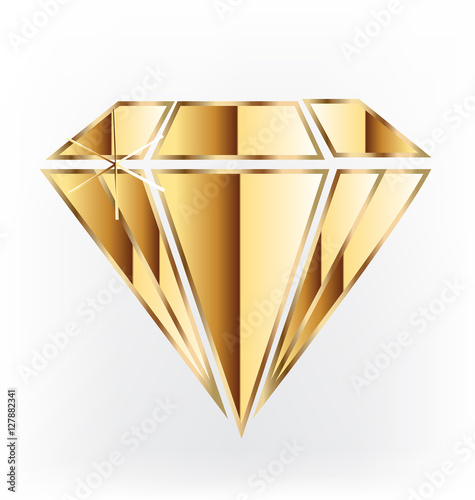 Gold diamond logo