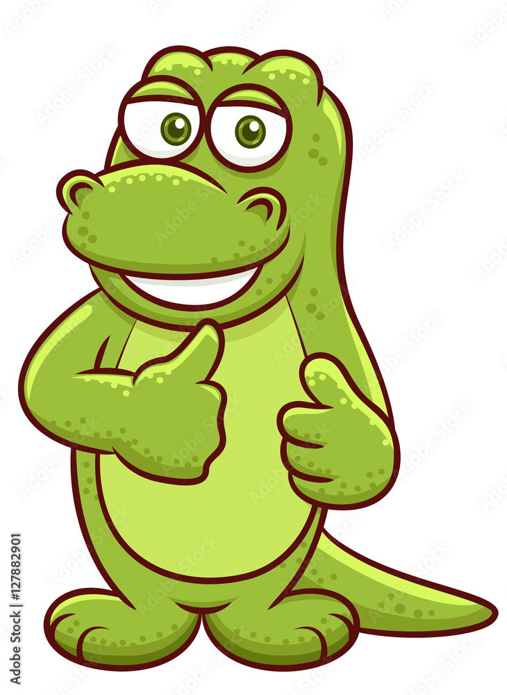 Komodo Dragon Cartoon Stock Vector | Adobe Stock