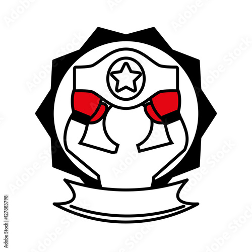 professional boxer avatar isolated icon vector illustration design