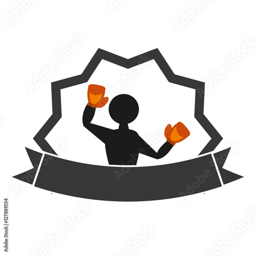 professional boxer avatar isolated icon vector illustration design