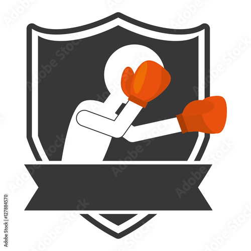 professional boxer avatar isolated icon vector illustration design