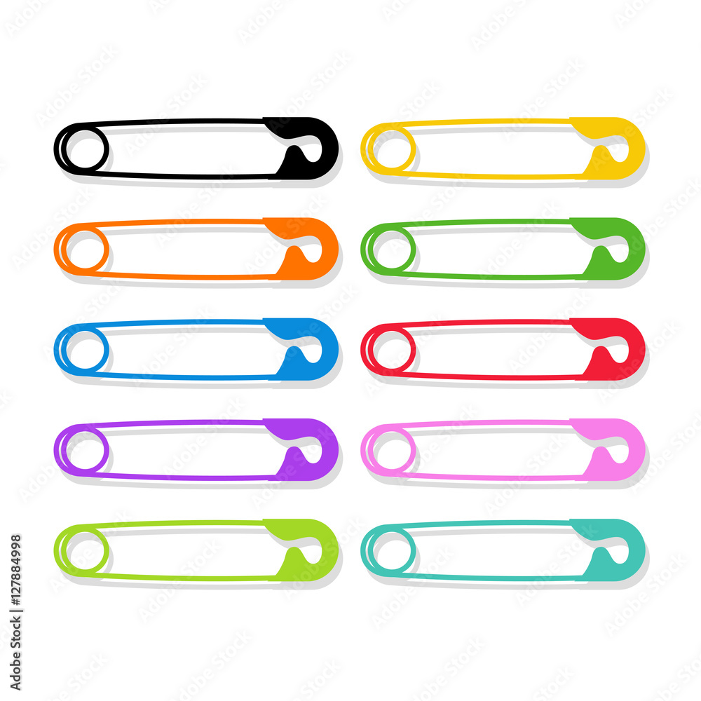 colored safety pins as a symbol of solidarity and human rights