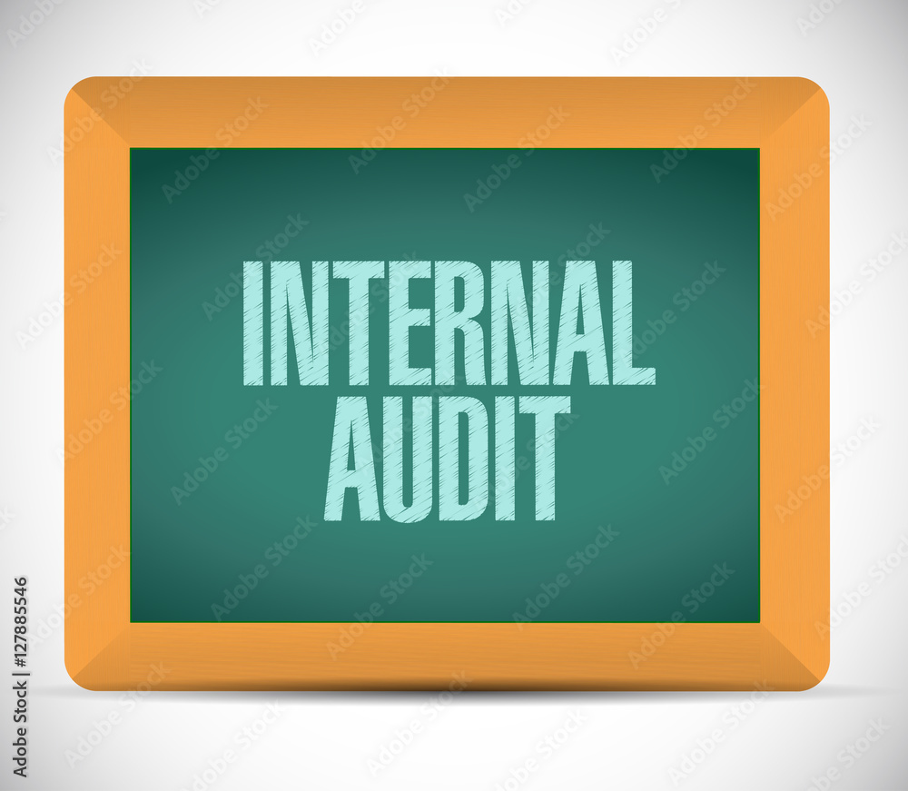 Internal Audit blackboard sign concept