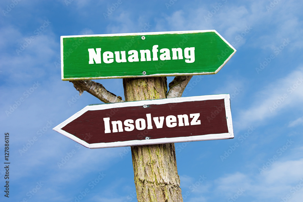 Obraz premium Schild 127 - Neuanfang