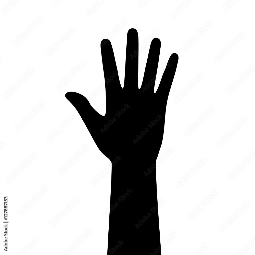 Person or student with their hand raised flat icon for apps and websites Person or student with their hand raised flat icon for apps and websites