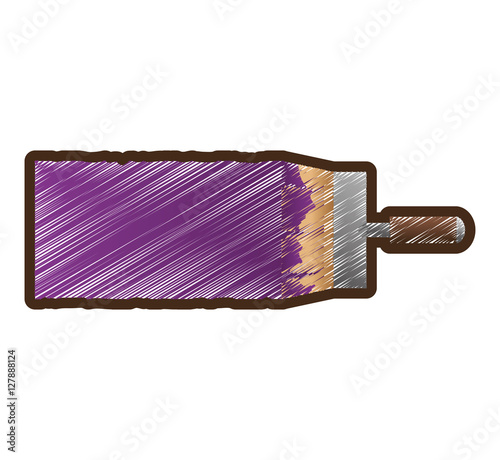 paint brush tool isolated icon vector illustration design photo