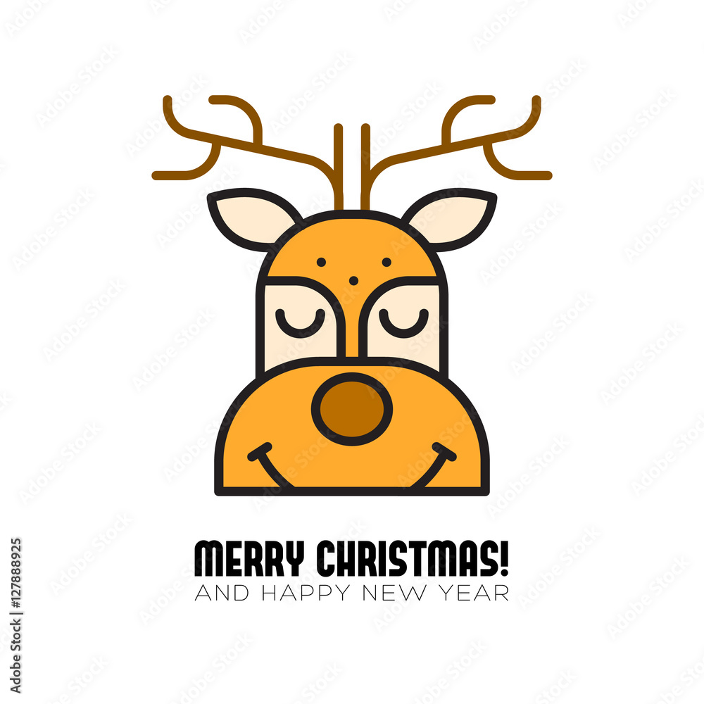 Fototapeta premium Xhristmas illustration. vector background