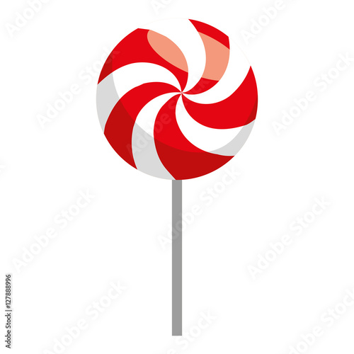 sweet lollipop isolated icon vector illustration design