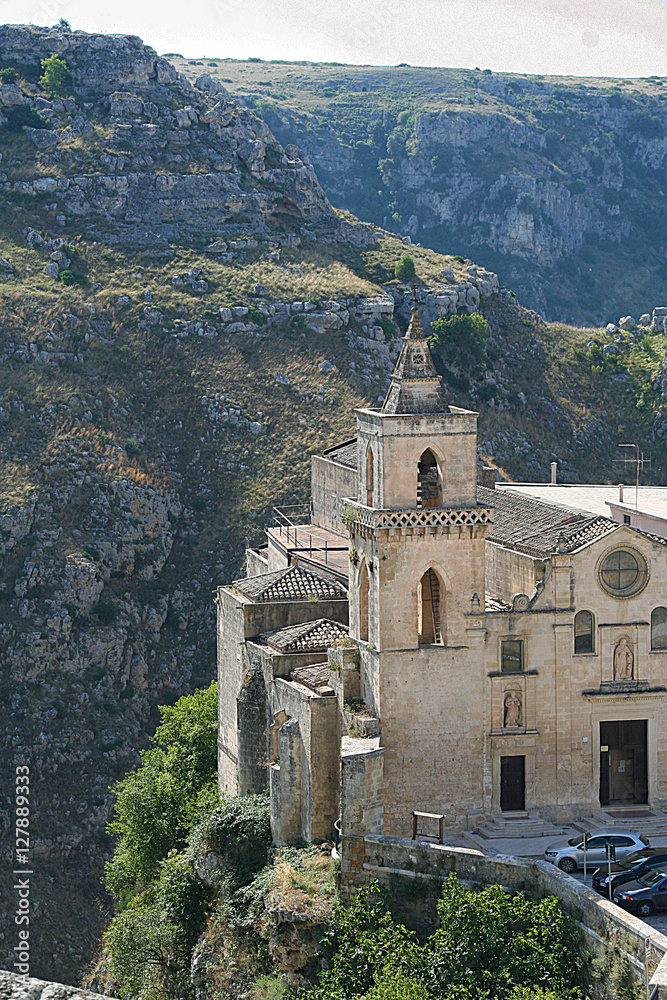 landscape of Matera stones, Basilicata, Italy 