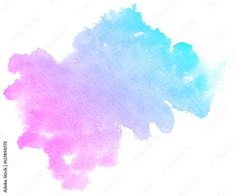 Obraz premium Abstract pink watercolor on white background.This is watercolor splash.It is drawn by hand.