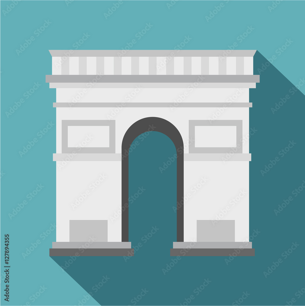 Fototapeta premium Triumphal Arch icon. Flat illustration of Triumphal Arch vector icon for web