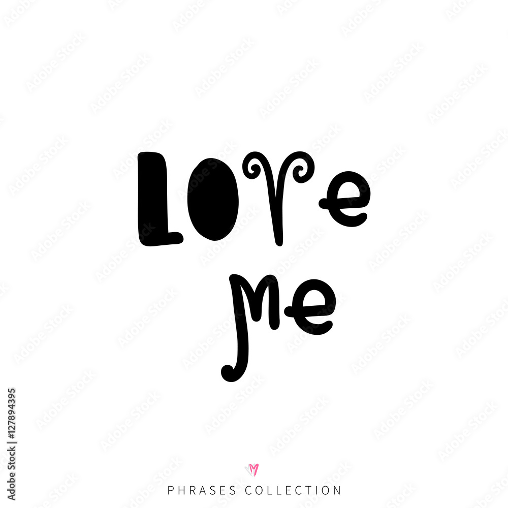 Vector hand drawn lettering poster Vector hand drawn lettering poster