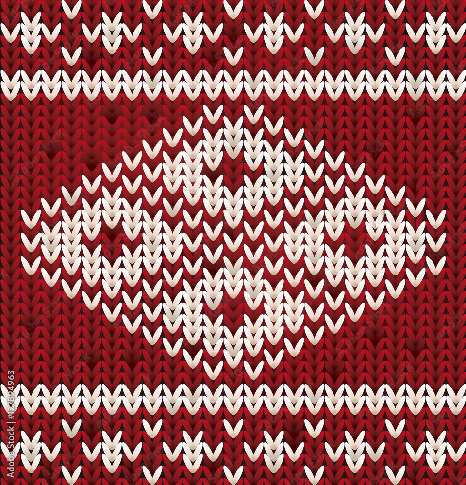 Winter knitted ornate, vector illustration Winter knitted ornate, vector illustration