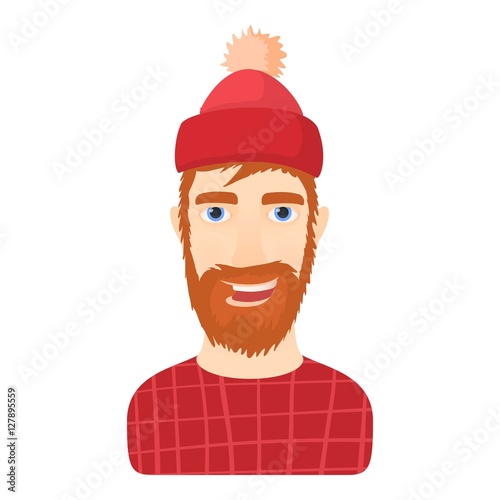 Geologist icon. Cartoon illustration of geologist vector icon for web