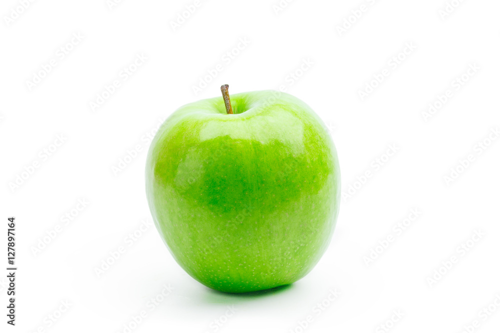 Perfect Fresh Green Apple Isolated on White Background Perfect Fresh Green Apple Isolated on White Background