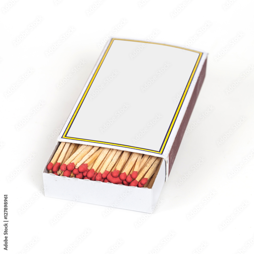 Matchbox isolate on background Matchbox isolate on background
