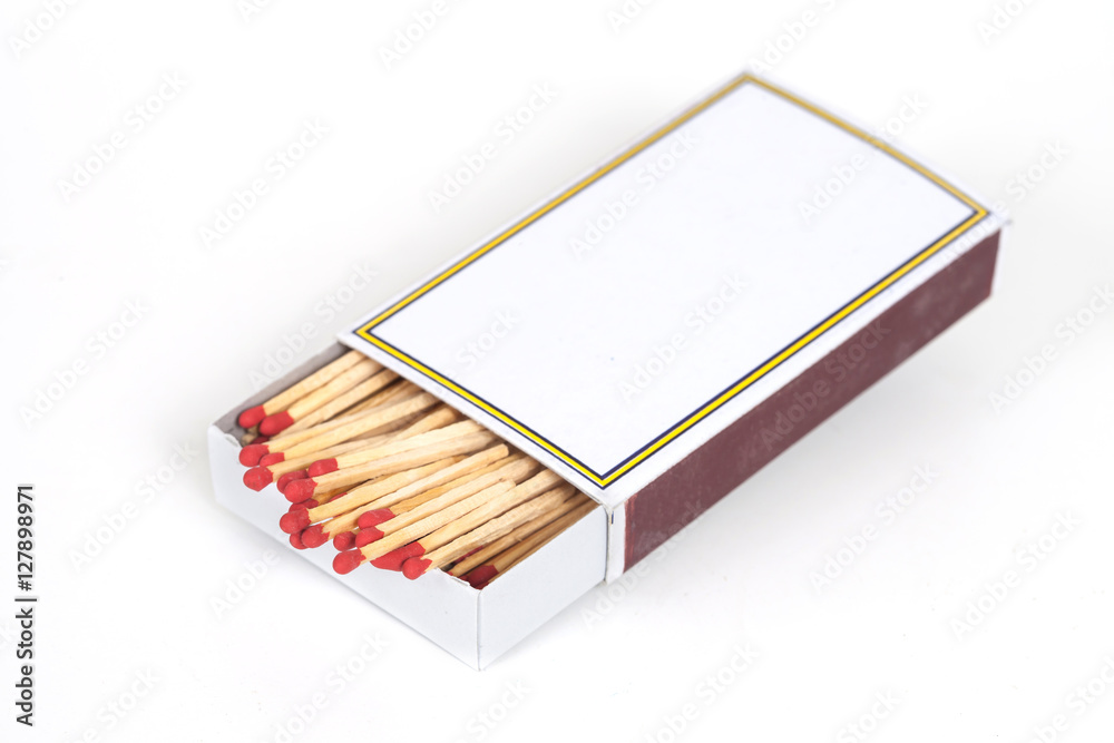 Matchbox isolate on background Matchbox isolate on background