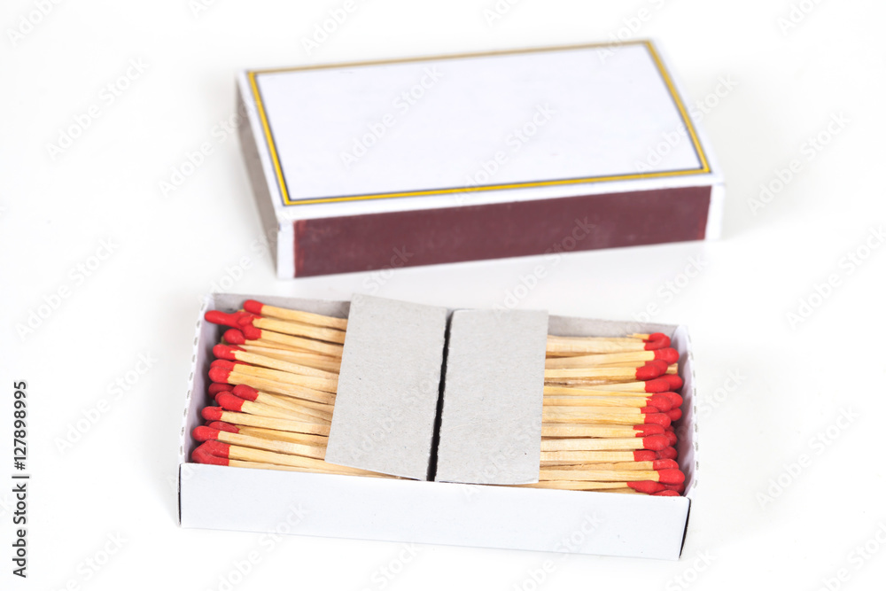 Matchbox isolate on background Matchbox isolate on background