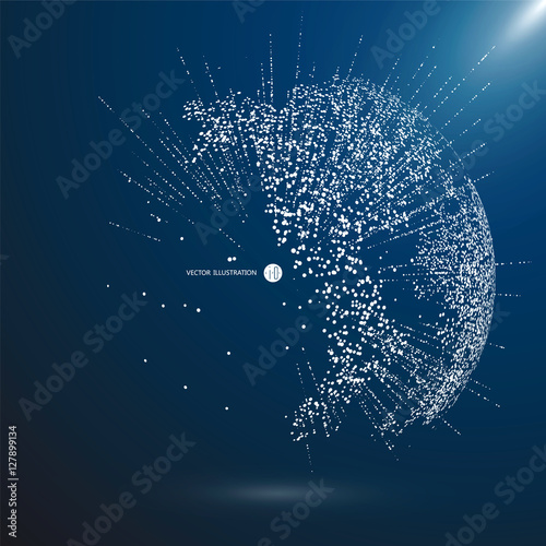 World map point, line, composition, representing the global, Global network connection,international meaning.