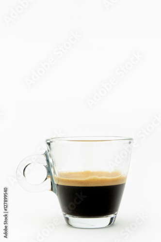 Espresso coffee with copy space