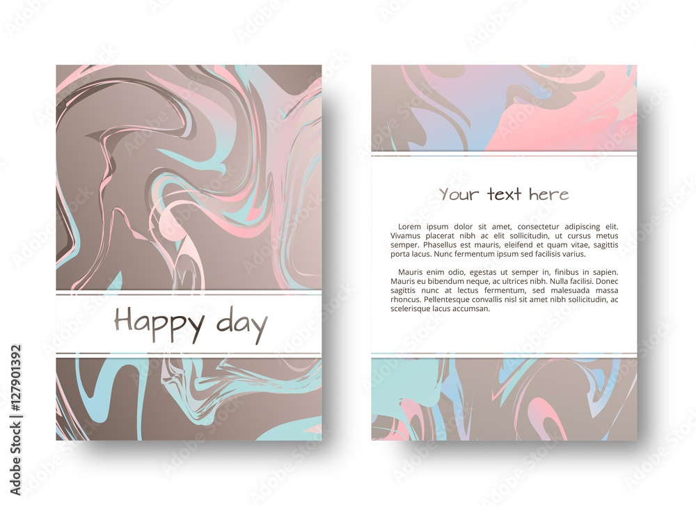 Marble stone texture. Marbling ink. Art deco pattern. Hipster fashion. Graphic vector. Set for cover, flyers, leaflets, promotional offers, banners, brochures, booklets.
