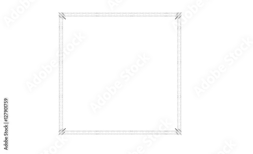 Truss pool.  Truss stall. Corral by truss system.