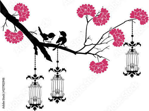 tree branches with birds