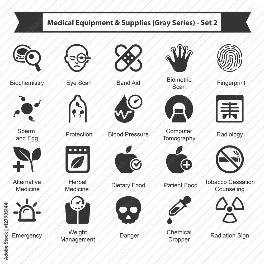 Medical Equipment & Supplies (Gray Series) - Set 2